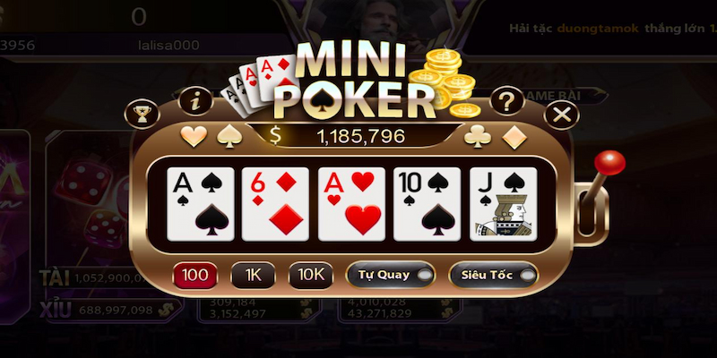 Hướng dẫn chơi mini poker cho các bạn lính mới